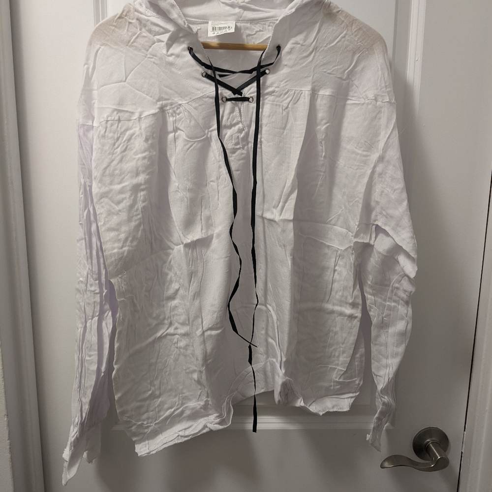 Men's One Size fits most pullover Pirate Shirt Halloween Costume